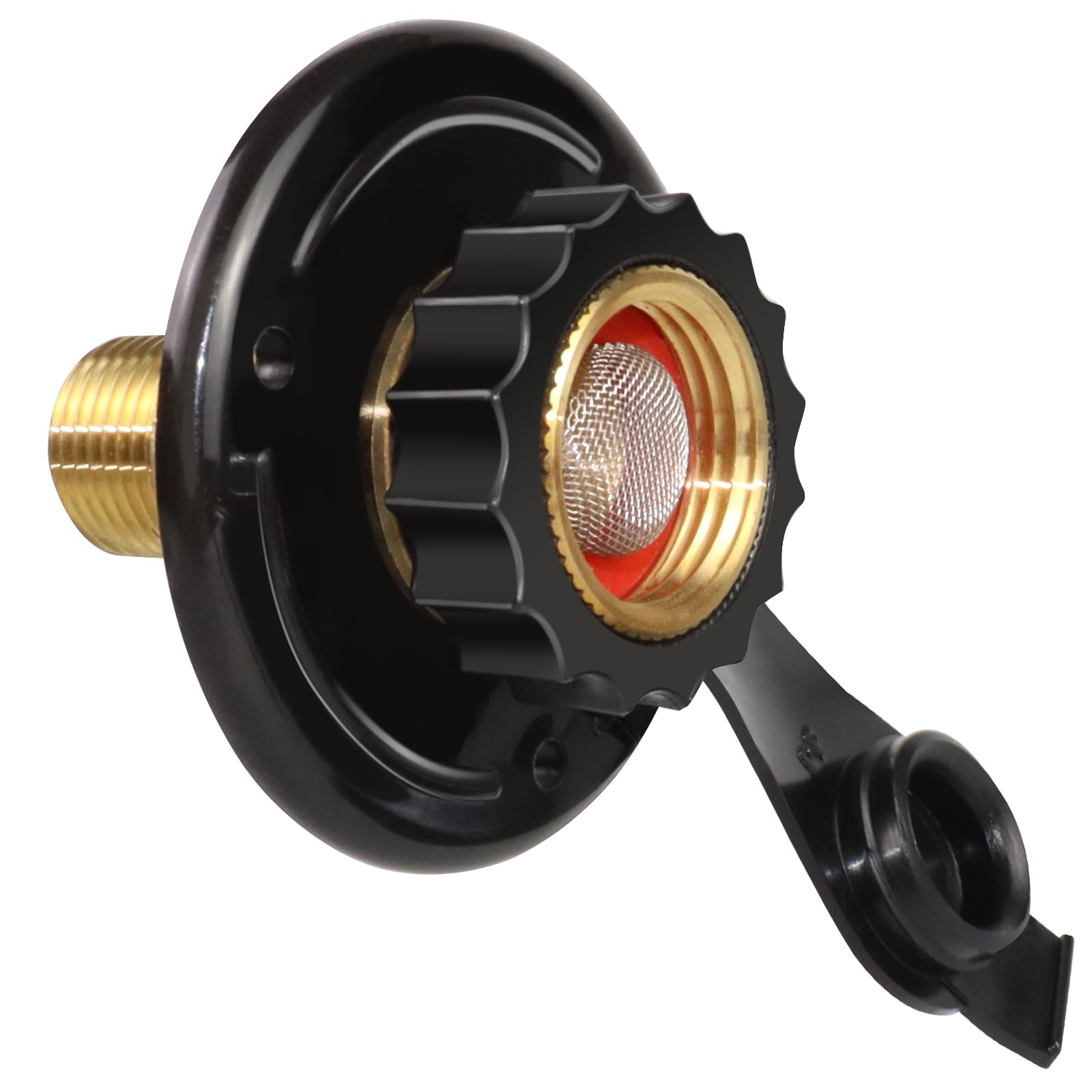 Rv Water Inlet Replacement City Water Fill Inlet Flange Brass Rv City Water Inlet With Check Valve 1/2'' Npt Male City Water Fil